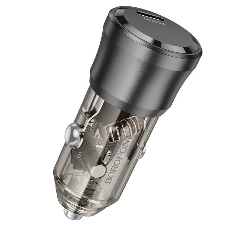 Adaptér do auta Borofone BZ24 s funkcí rychlonabíjení 20W černý - náhled 5
