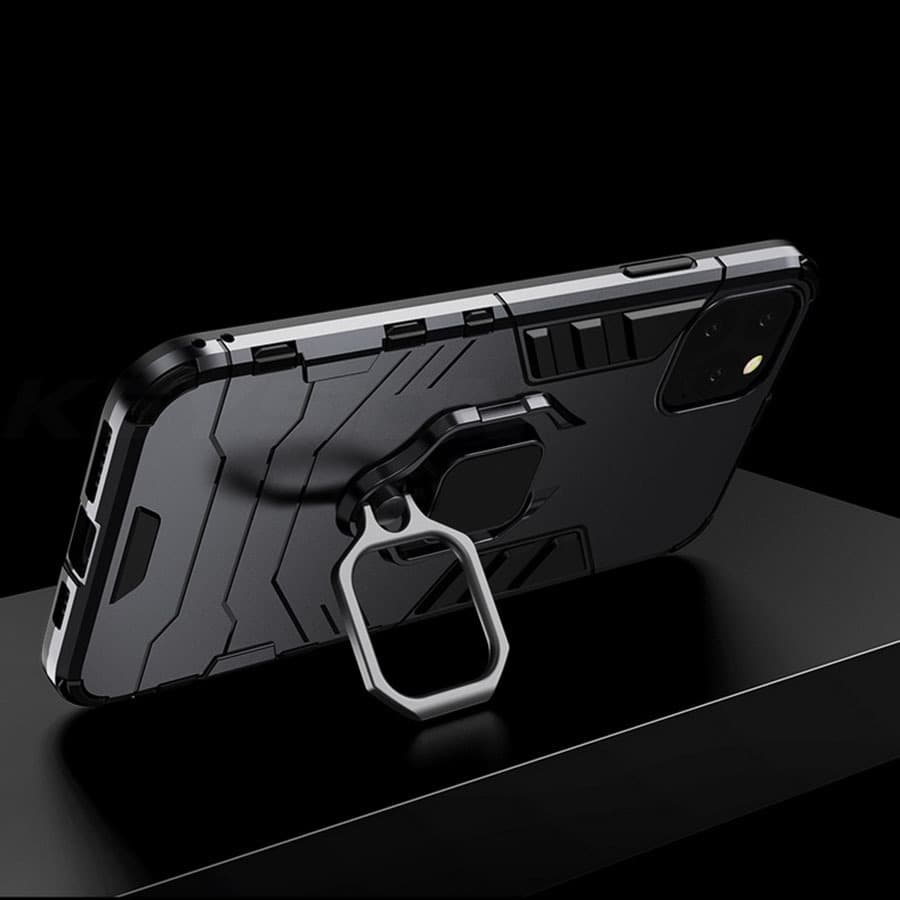 Zadní kryt Ring Armor pro Xiaomi Redmi 13C černý - náhled 5