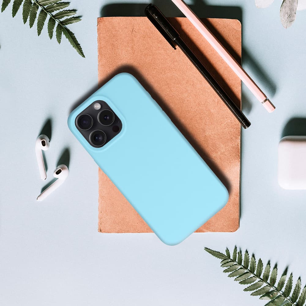 Silicone Lite Case pro Iphone 13 Pro Max světle modré - náhled 5