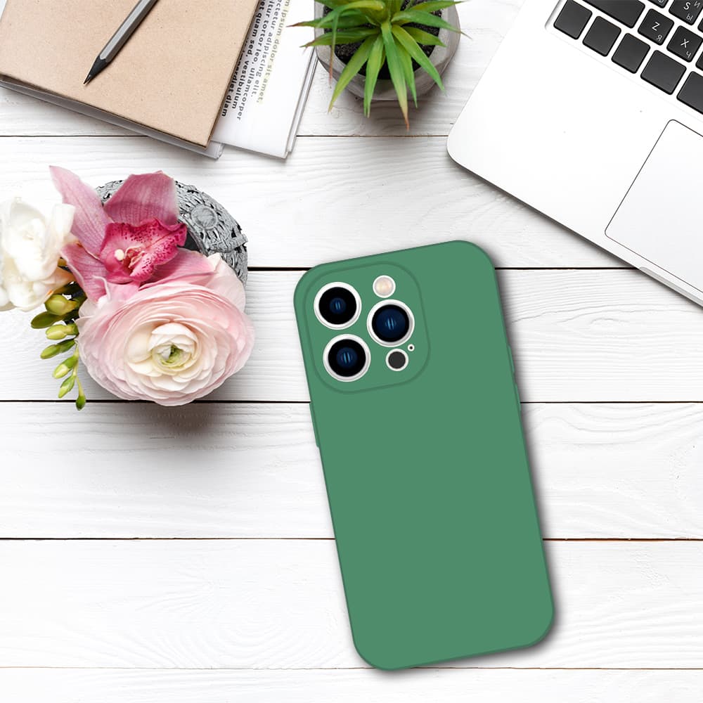 Tel Protect Silicone Premium pro Iphone 15 Pro Max dark green - náhled 5