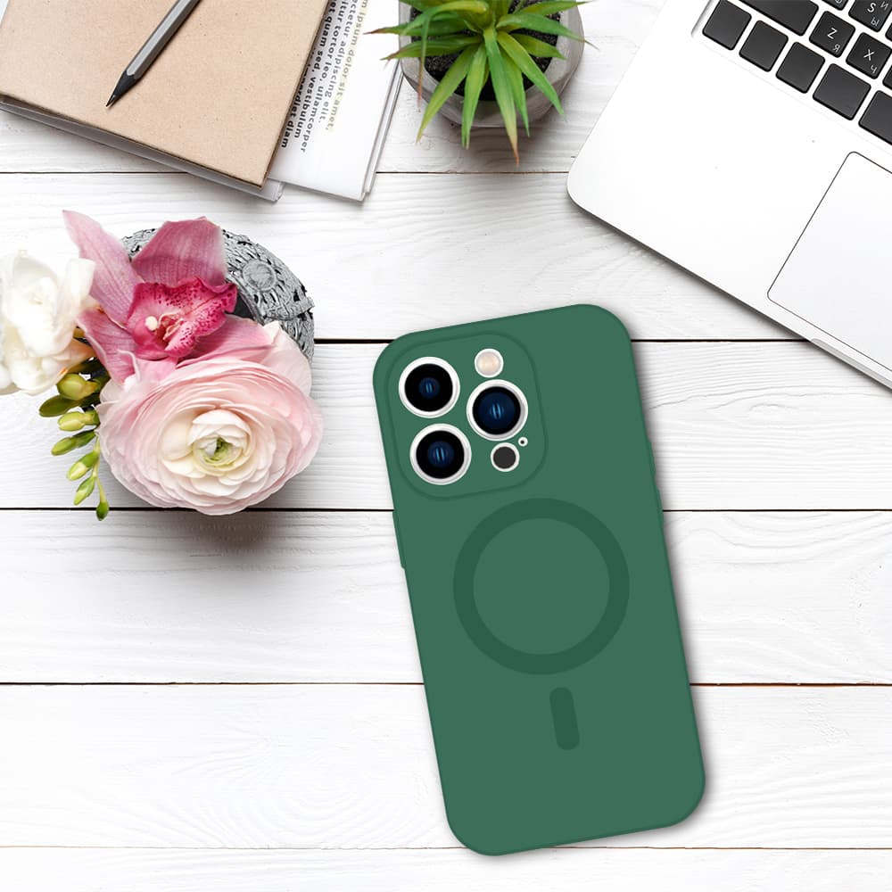 TEL PROTECT MagSilikonové pouzdro pro Iphone 14 Green - náhled 5