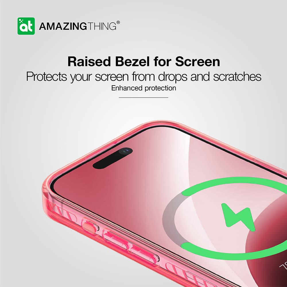 Zadní kryt Amazing Thing Titan Pro Neon Mag Wallet Case 10FT IP156.7PTWPN pro iPhone 15 Pro Max růžový se stojánkem - náhled 5