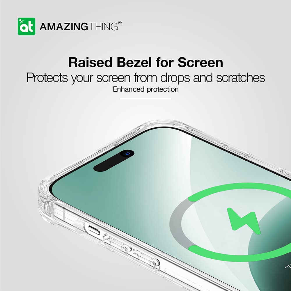 Zadní kryt Amazing Thing Titan Edge Mag Case 15FT IP156.7TEMCL pro iPhone 15 Plus transparentní - náhled 5