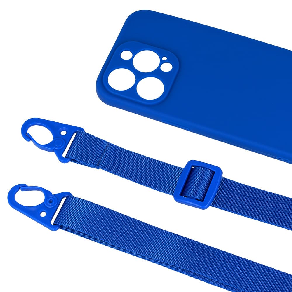Pouzdro Strap D2 pro Iphone 13 Pro Max modré - náhled 5