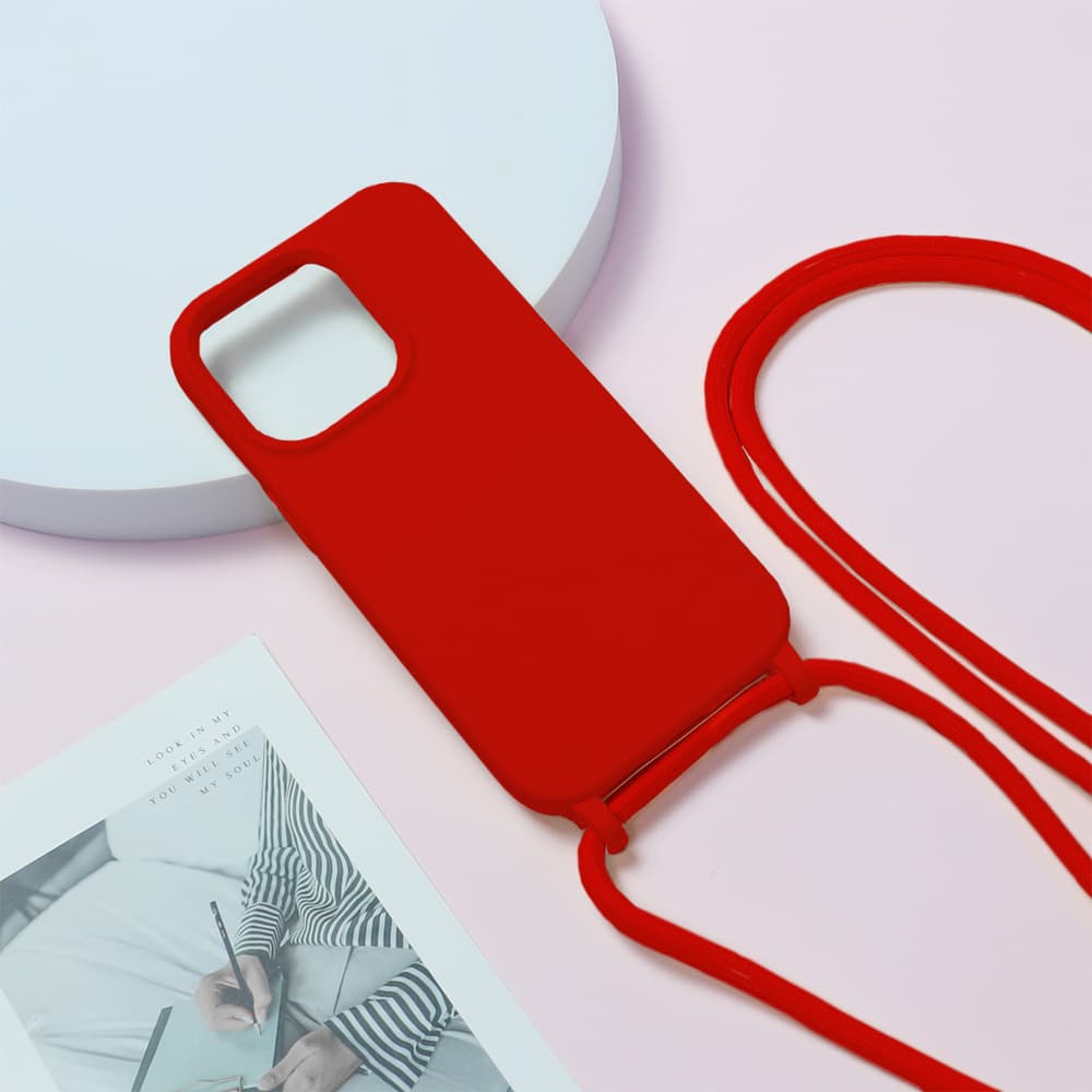 Pouzdro Strap D1 pro Iphone 15 Pro červené - náhled 5
