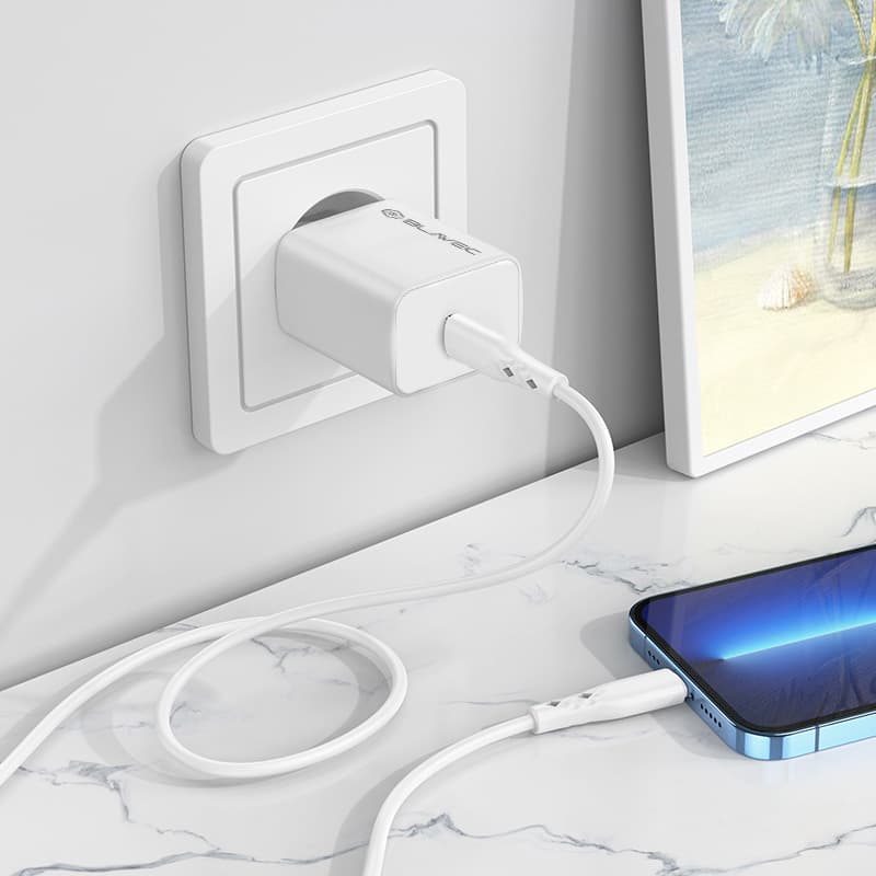 Adaptér Blavec BC1 s funkcí rychlonabíjení 25W (TCBC1-CW25) bílý - náhled 5