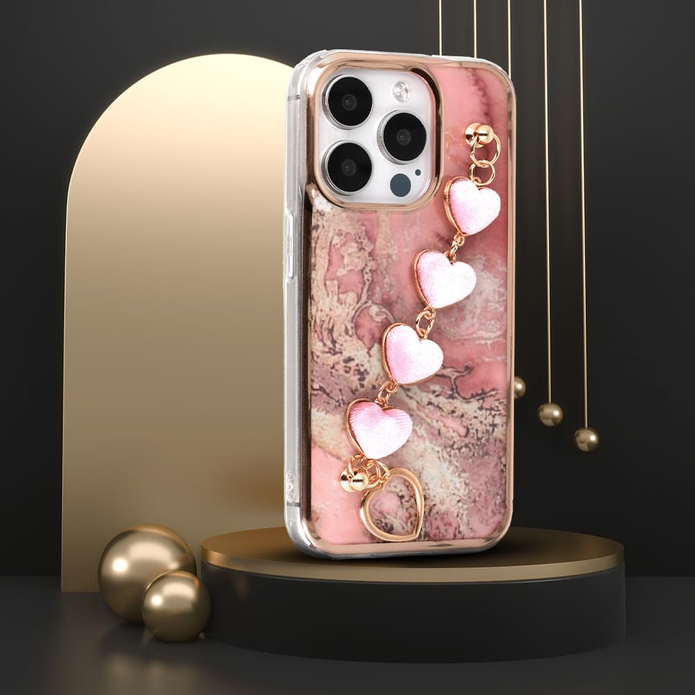 Trend Case pro iPhone 15 Pro design 6 růžové - náhled 5
