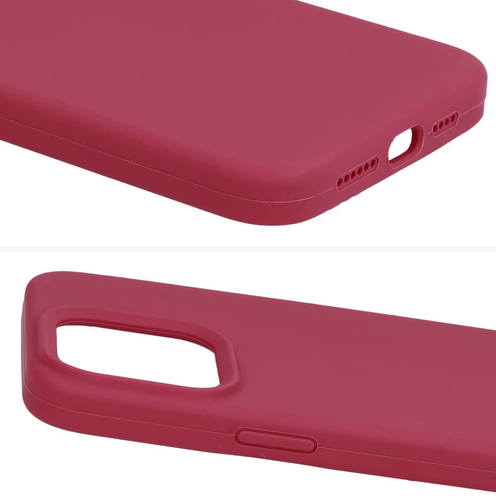 Silicone Lite case  pro Oppo A38 4G burgundy - náhled 5