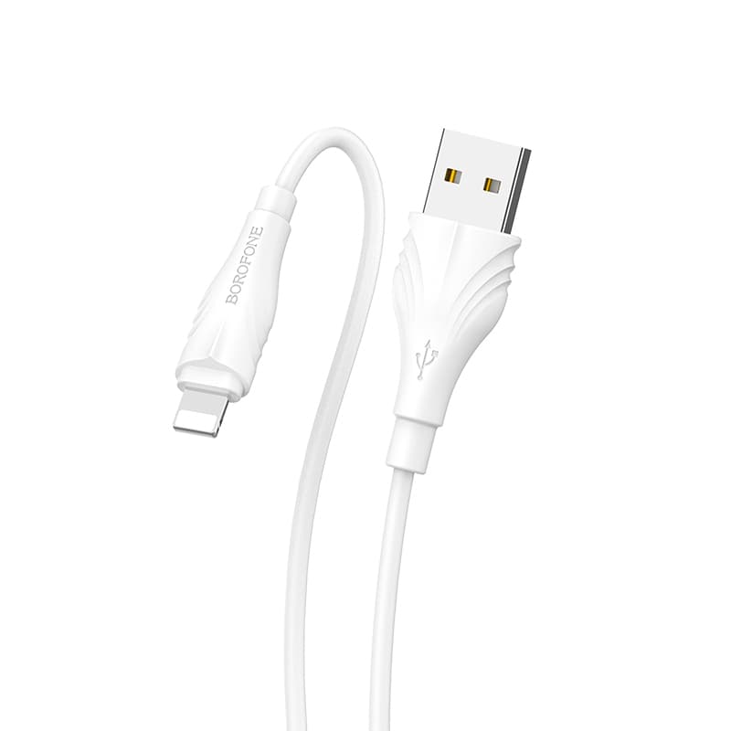 Datový kabel Borofone BX18 Optimal USB-A - Lightning 2A 1m bílý - náhled 5