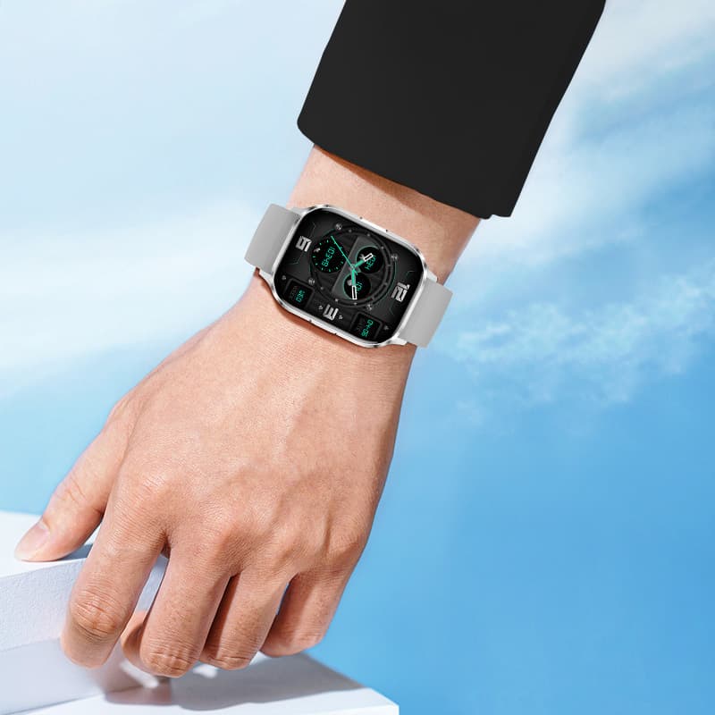 Chytré hodinky Blavec W18 Hellia AMOLED (SWW18-G) šedé - náhled 5