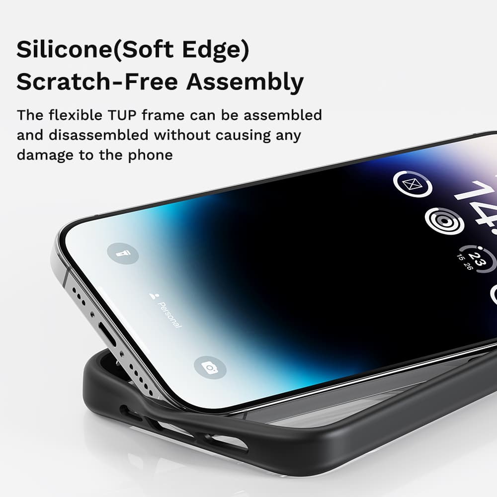 Zadní kryt Rock Guard Series pro iPhone 16 Plus clear-black - náhled 5