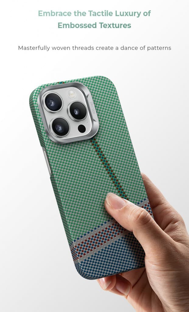 Zadní kryt Benks PassionGreen Kevlar 600D pro iPhone 16 Pro - náhled 5