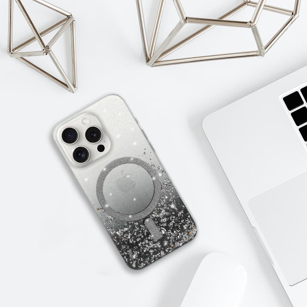 Zadní kryt Tel Protect Moonlite Magsafe pro iPhone 12 černý čirý - náhled 5