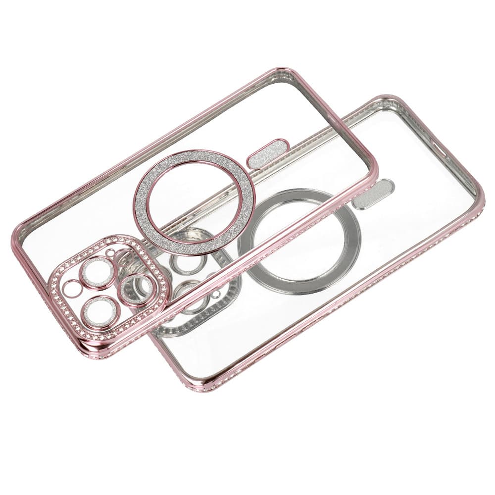Zadní kryt Bling Magsafe pro iPhone 12 Pro růžový - náhled 5