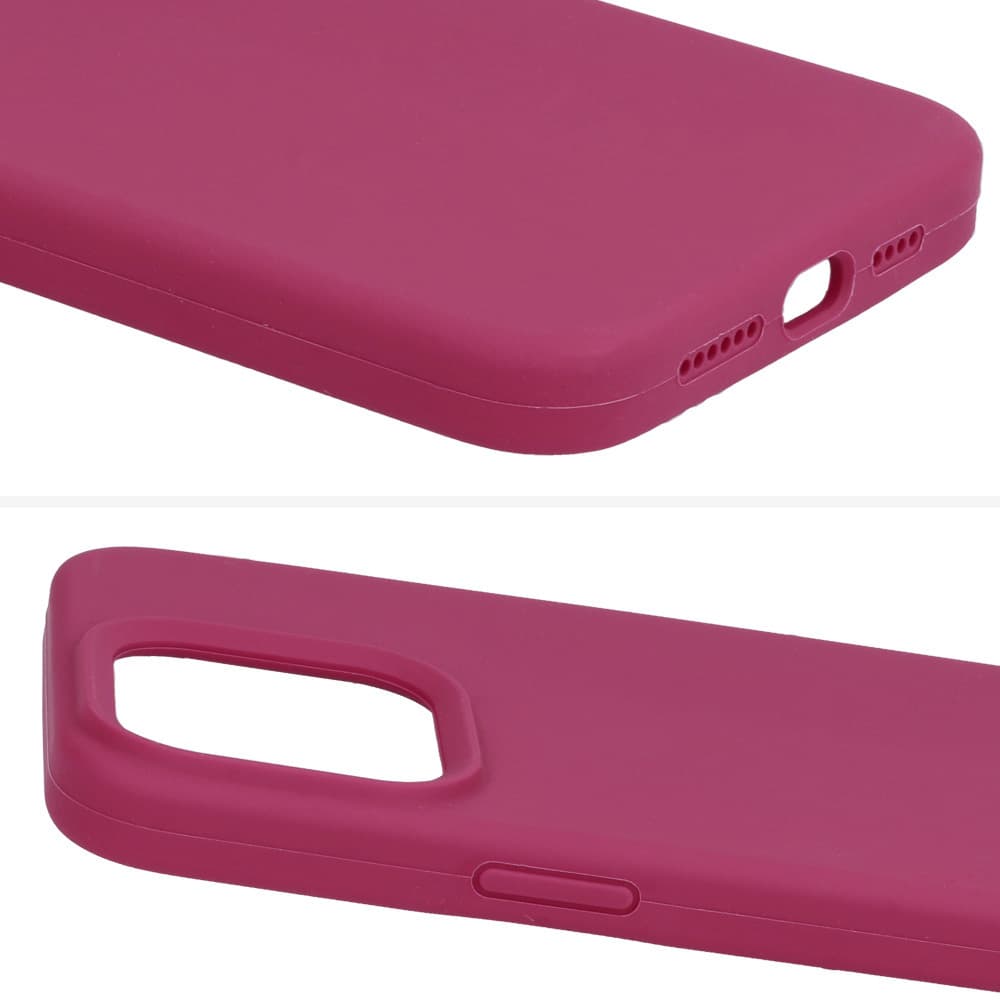 Zadní kryt Silicone Lite pro Samsung S24 FE malinový - náhled 5