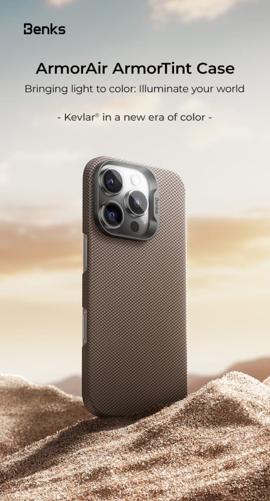 Zadní kryt Benks Magnetic Armor Tint Kevlar 1000D (0064) pro iPhone 16 Plus green - náhled 5