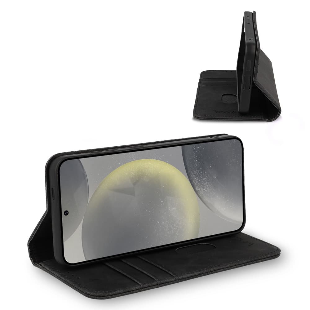 Knížkové pouzdro Wonder Smart pro Samsung Galaxy S25 černé - náhled 5