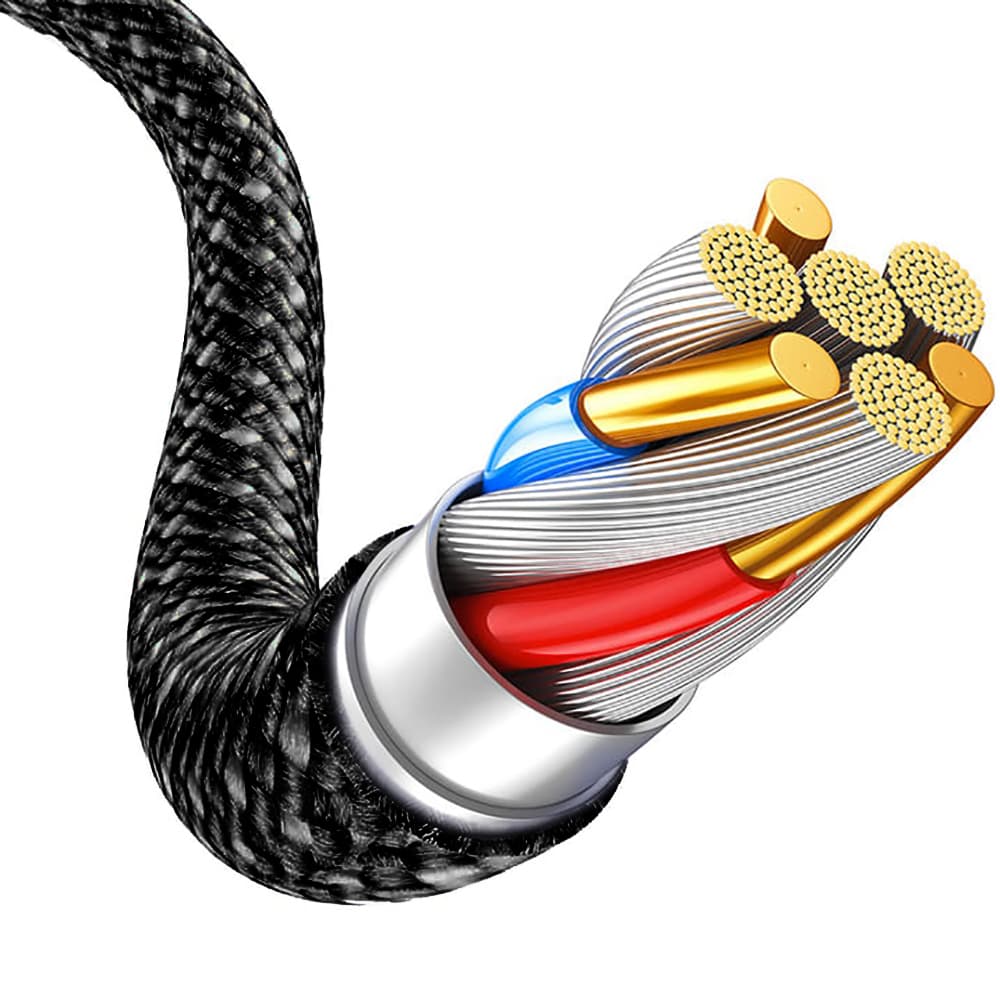 Datový kabel Blavec Candy Braided USB-C - USB-C PD 60W 3A 2m (CCA-CC3B20) černý - náhled 5