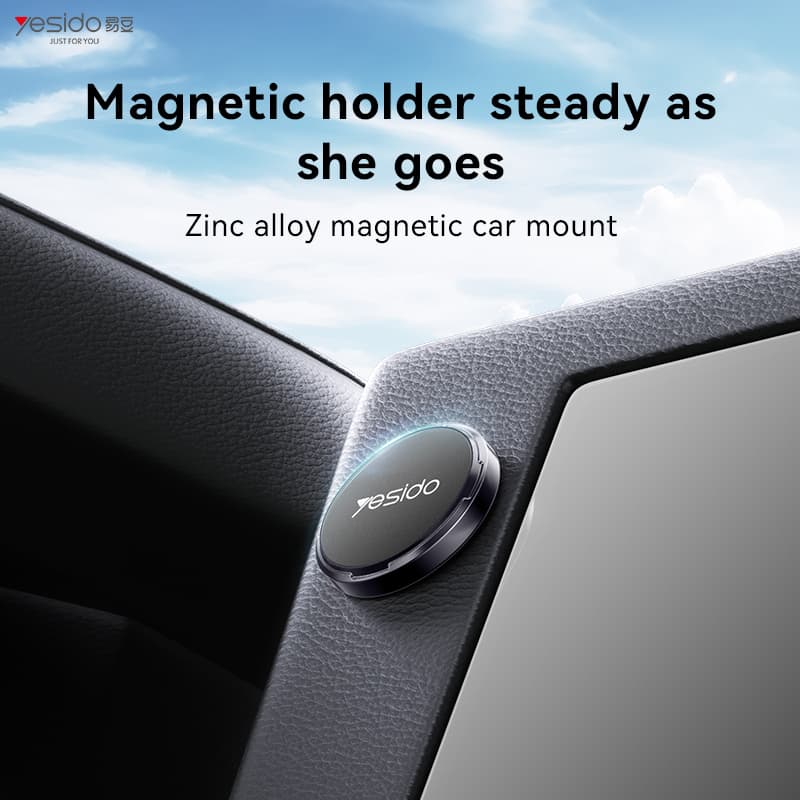Magnetický držák do auta Yesido C211 na palubní desku černý - náhled 5
