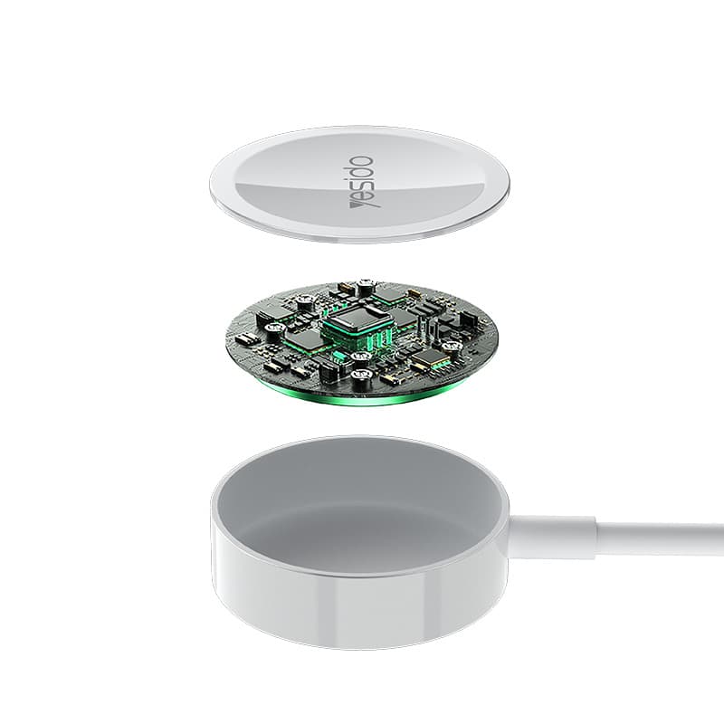 Bezdrátová nabíječka Yesido CA113 pro chytré hodinky Apple Watch s kabelem Lightning bílá - náhled 5