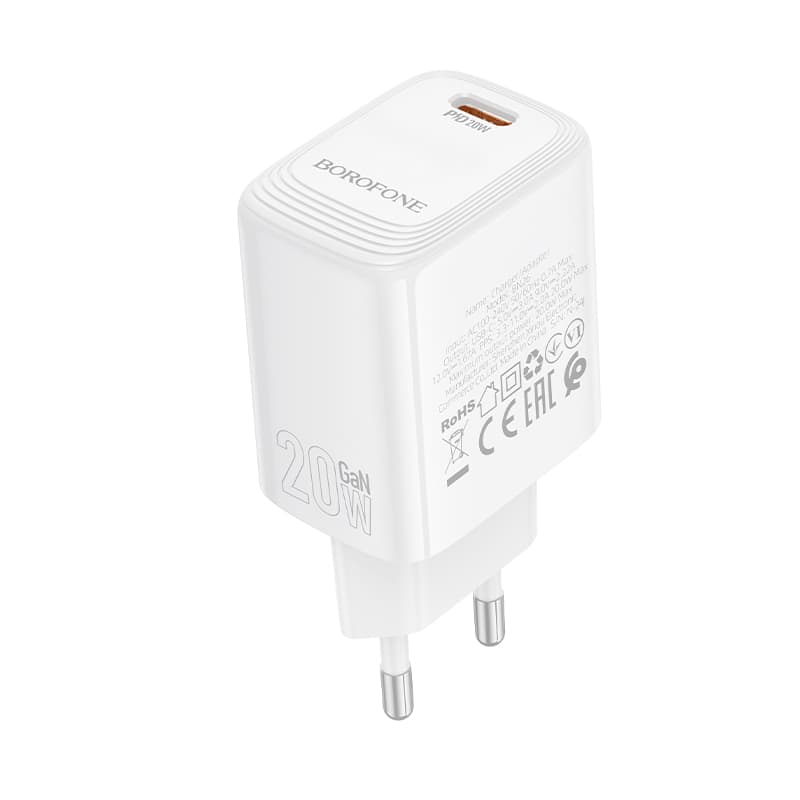 Adaptér Borofone BN26 Fuente s funkcí rychlonabíjení 20W bílý - náhled 5