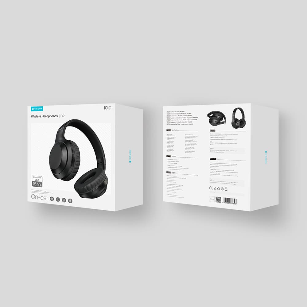 Bezdrátová sluchátka Rock O2 bluetooth béžová - náhled 5