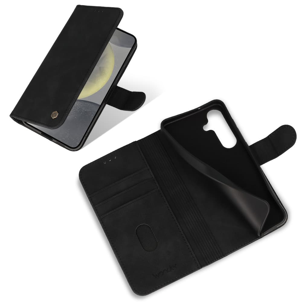 Knížkové pouzdro Wonder Fancy pro Samsung Galaxy A56 5G černé - náhled 5