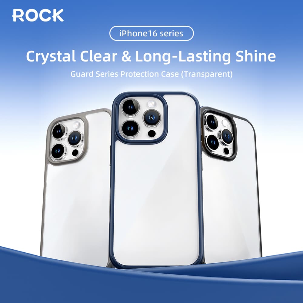 Zadní kryt Rock Guard Series pro iPhone 16 Pro Max clear-grey - náhled 5