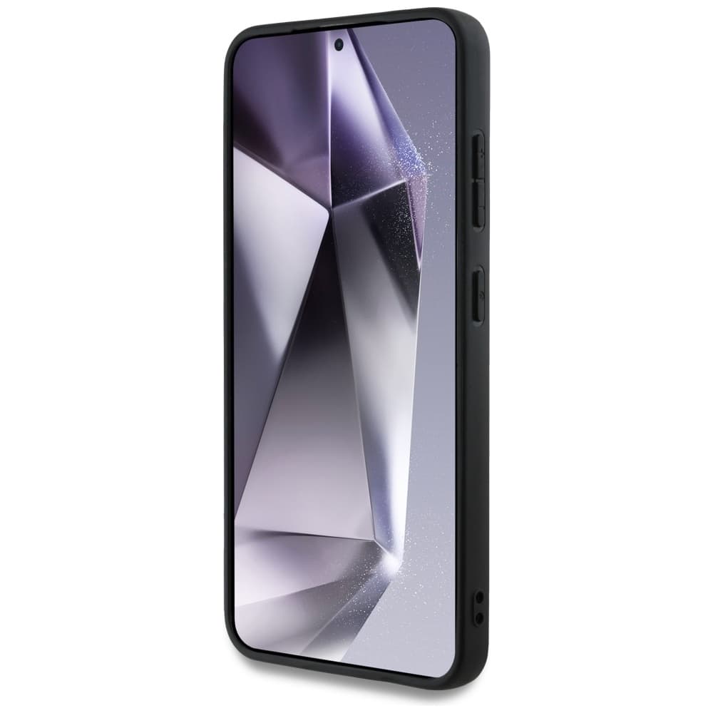 Originální zadní kryt GUESS Leather 4G Flowers Print Metal Classic Logo MagSafe do Samsung Galaxy S25 black - náhled 5