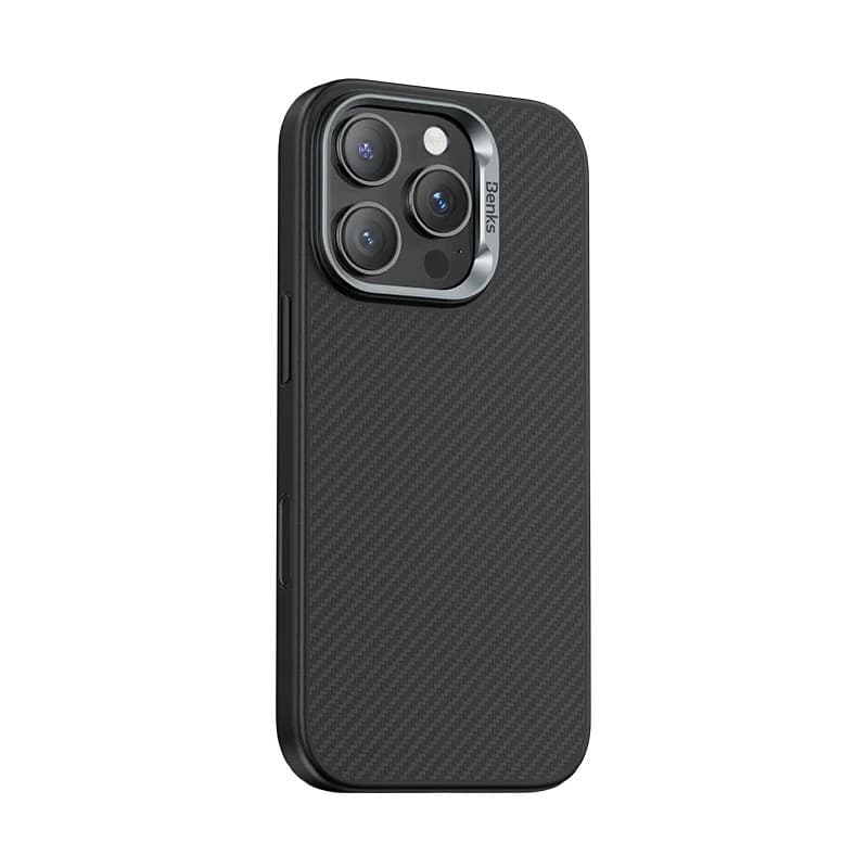 Zadní kryt Benks Magnetic Armor Pro Camera Control Kevlar Metal Frame 600D (D065) pro iPhone 16 Pro black - náhled 5