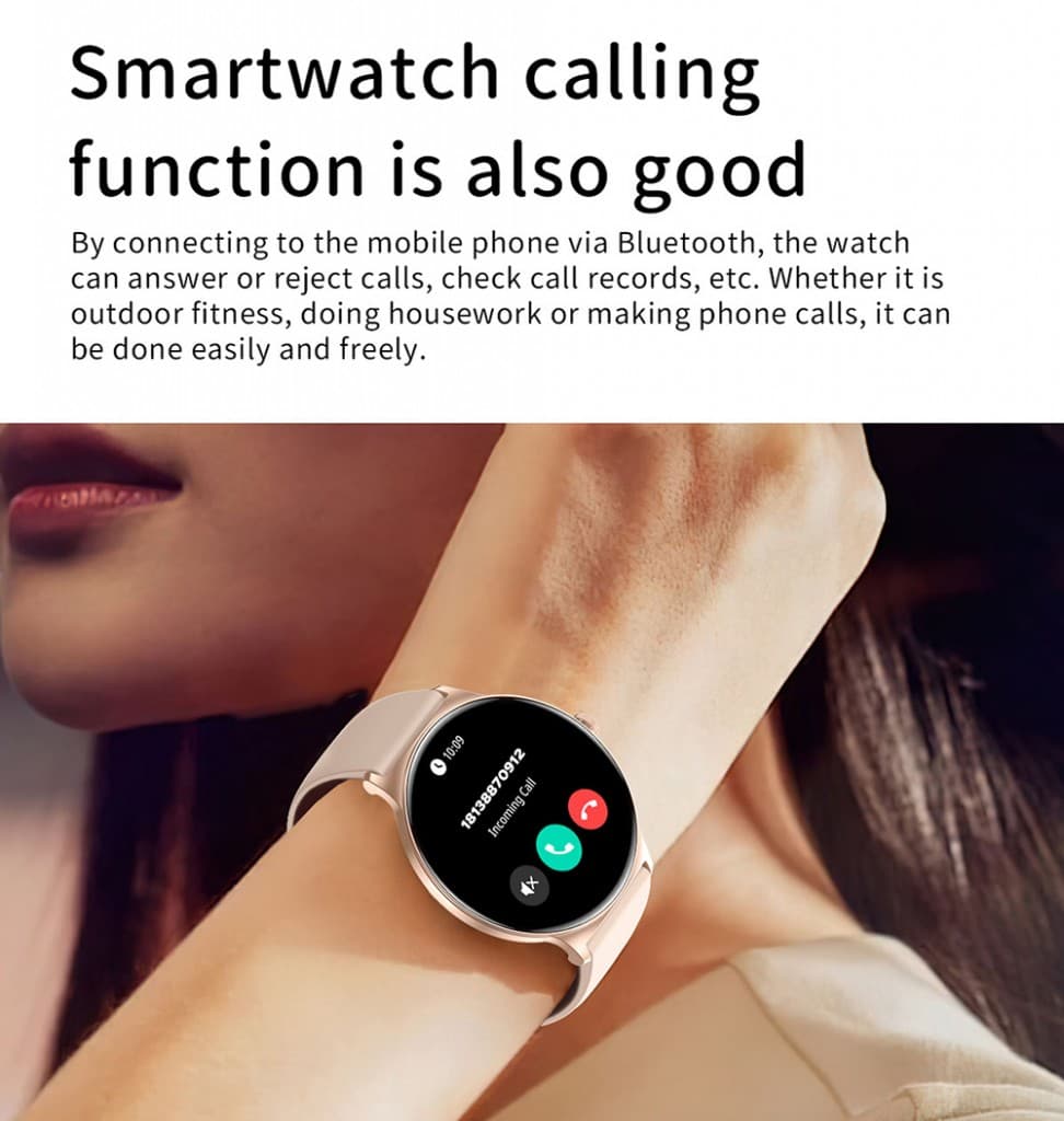 Smartwatch Blavec M01 Vesta HD AMOLED (SWM01-RG) růžově zlaté - náhled 5