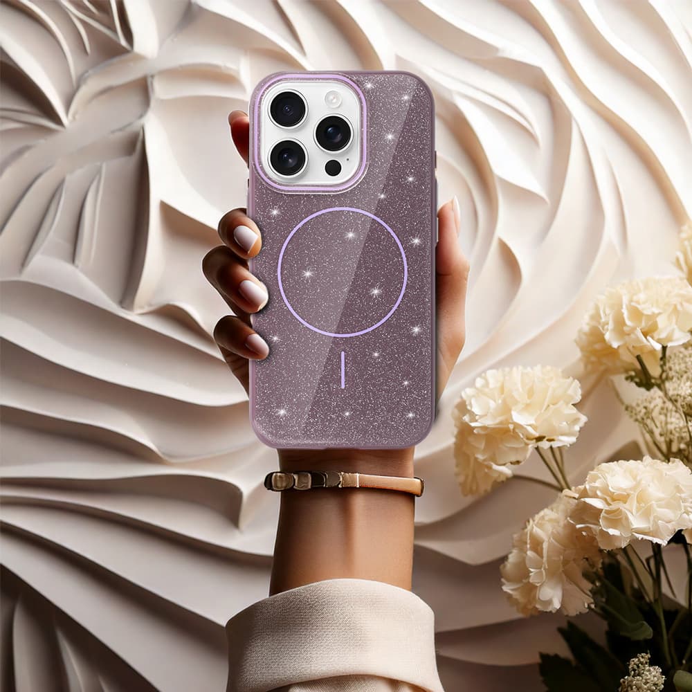 Zadní kryt Magsafe Slim Shiny pro iPhone 13 Pro Max purple - náhled 5