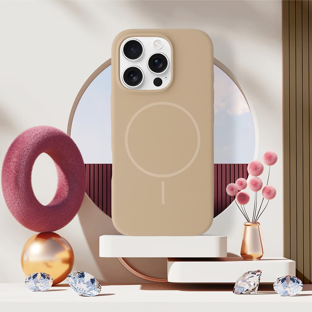 Zadní kryt Magsafe Slim Silicone pro iPhone 14 Pro Max brown - náhled 4