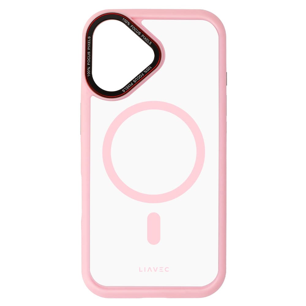 Zadní kryt Liavec Hybrid Magsafe Clear pro iPhone 16 light pink - náhled 5