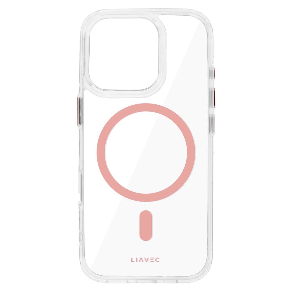 Zadní kryt Liavec Glossy Magsafe Clear pro iPhone 16 Pro pink - náhled 5