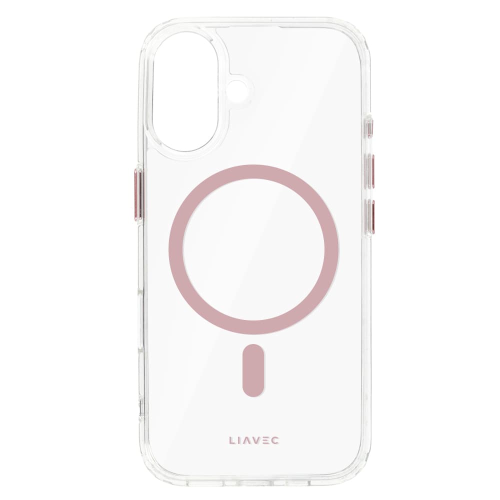Zadní kryt Liavec Glossy Magsafe Clear pro iPhone 16 pink - náhled 5