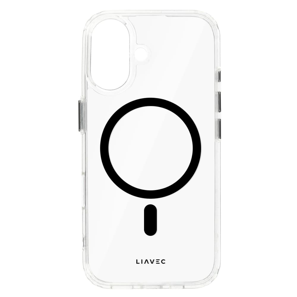 Zadní kryt Liavec Glossy Magsafe Clear pro iPhone 16 black - náhled 5