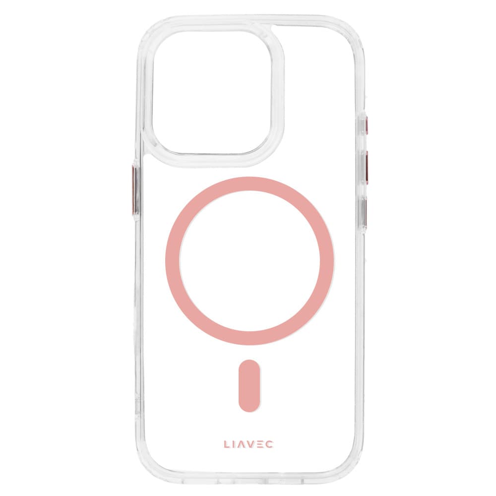 Zadní kryt Liavec Glossy Magsafe Clear pro iPhone 15 pink - náhled 5