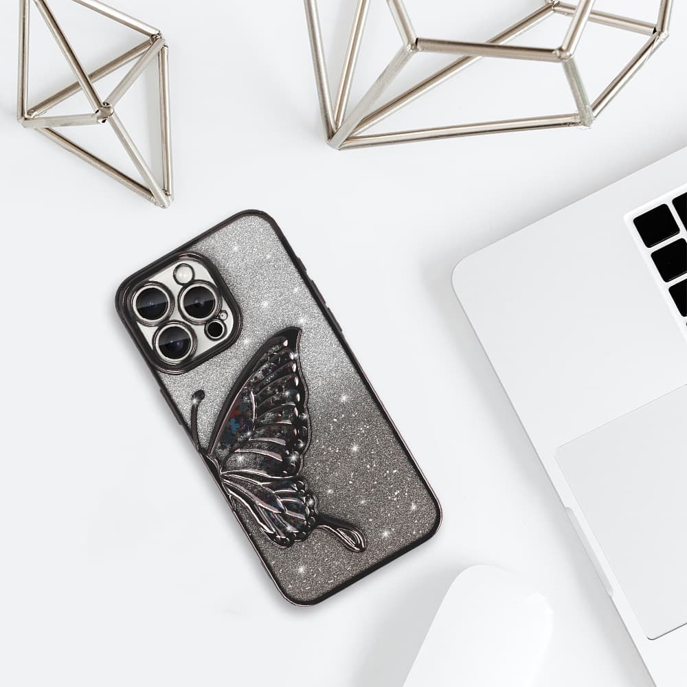 Zadní kryt Tel Protect Butterfly Water pro iPhone 16e black - náhled 5