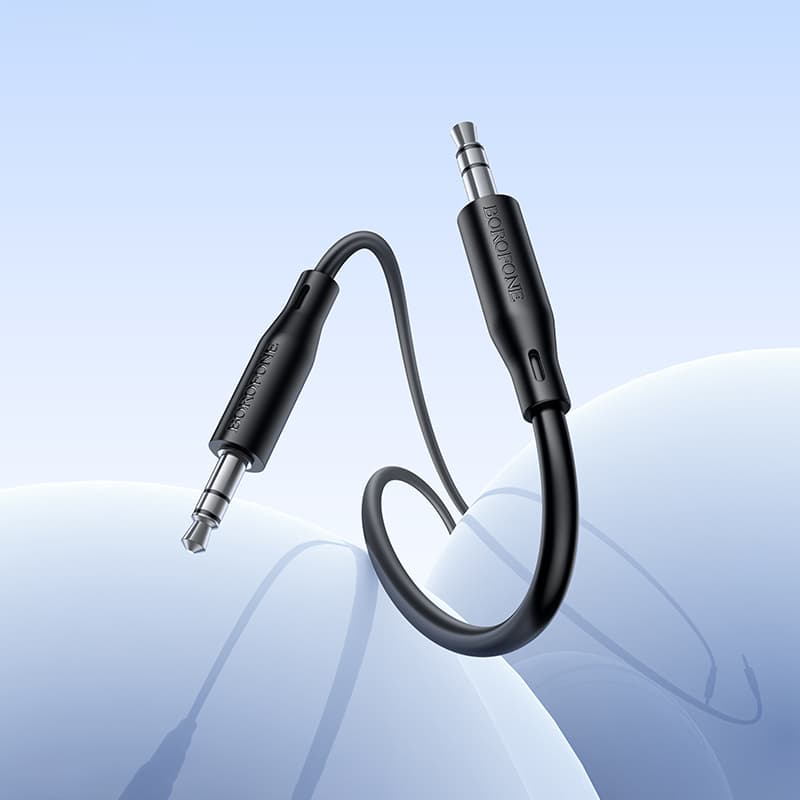 Kabel AUX Borofone BL26 Standard jack 3,5mm - jack 3,5mm 1m black - náhled 5