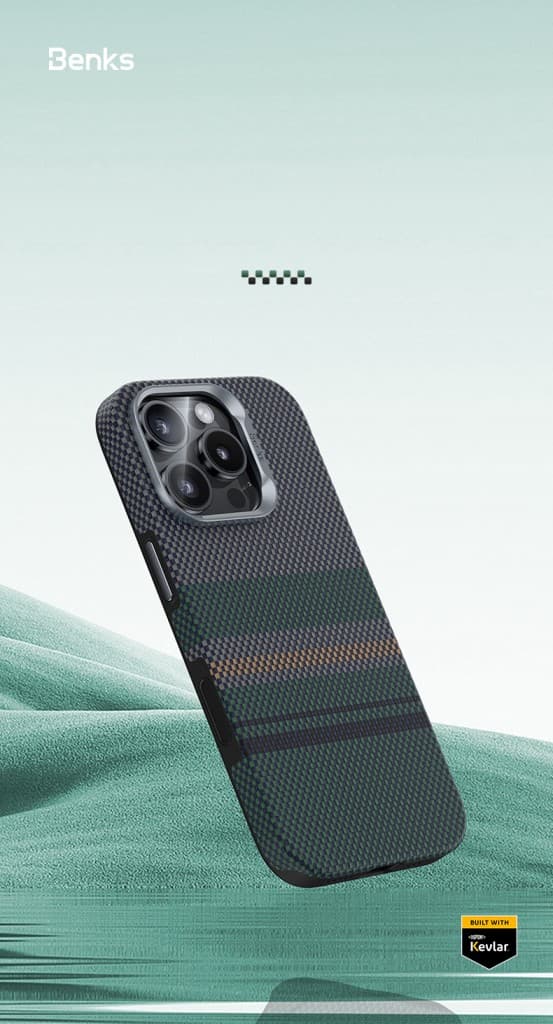 Zadní kryt Benks Magnetic Armor Pro Aurora Kevlar 600D (CC65) pro iPhone 16 Pro (Camera Control Button) - náhled 5