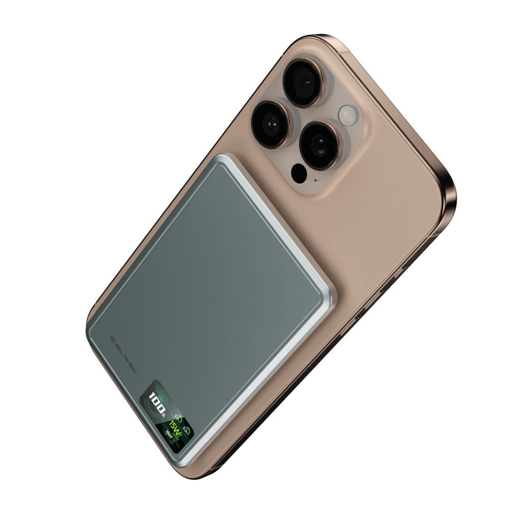 Powerbank Blavec BJ-03 Ultra Slim 7,8mm 5000mAh USB-C magnetic Magsafe 3v1 (PBBJ03-MC5G) 22,5W grey - náhled 5