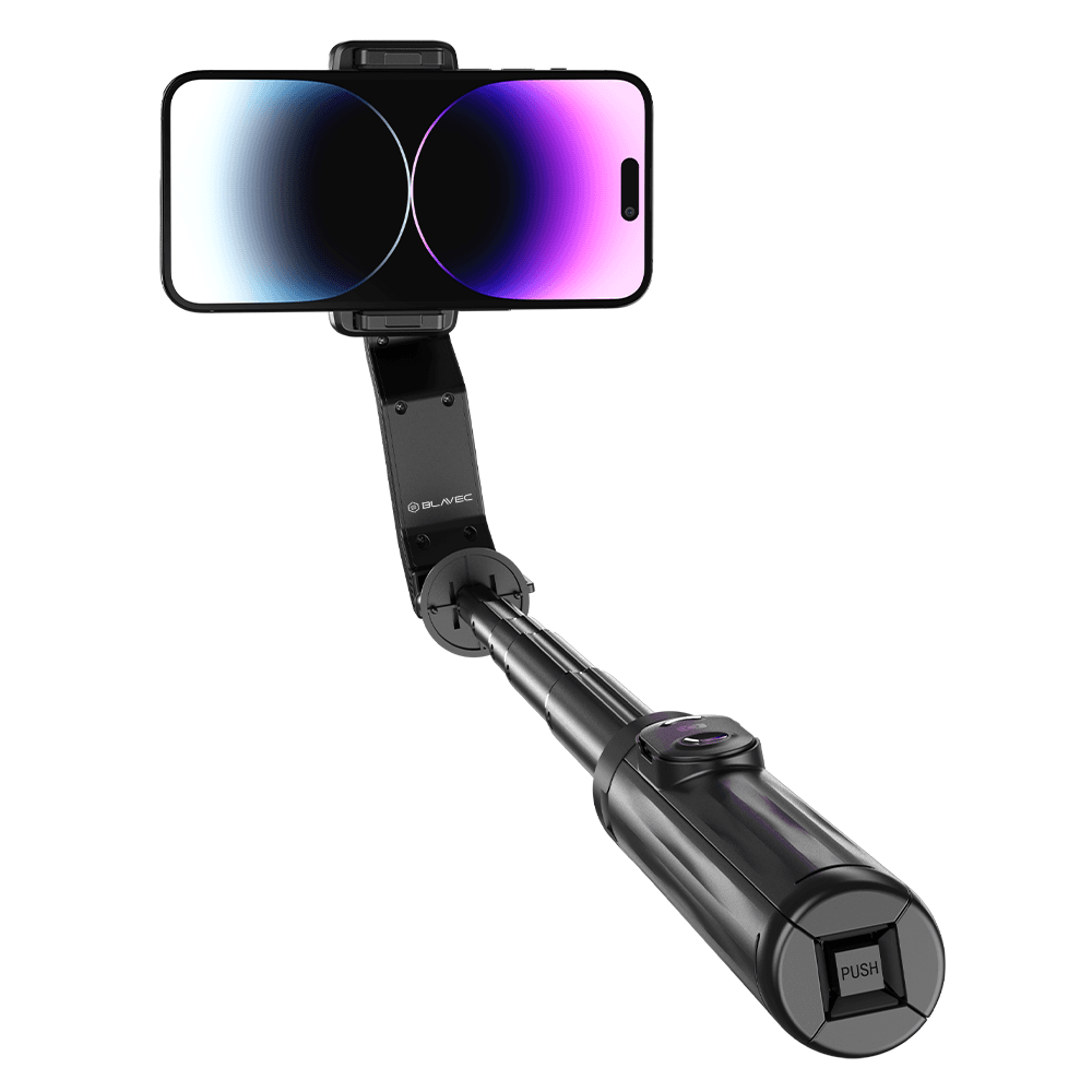 Selfie tyč Blavec P-10 Aluminium Fusion Gimbal tripod + dálkové ovládání 1m (SSFP10G-TRB10) černá - náhled 5