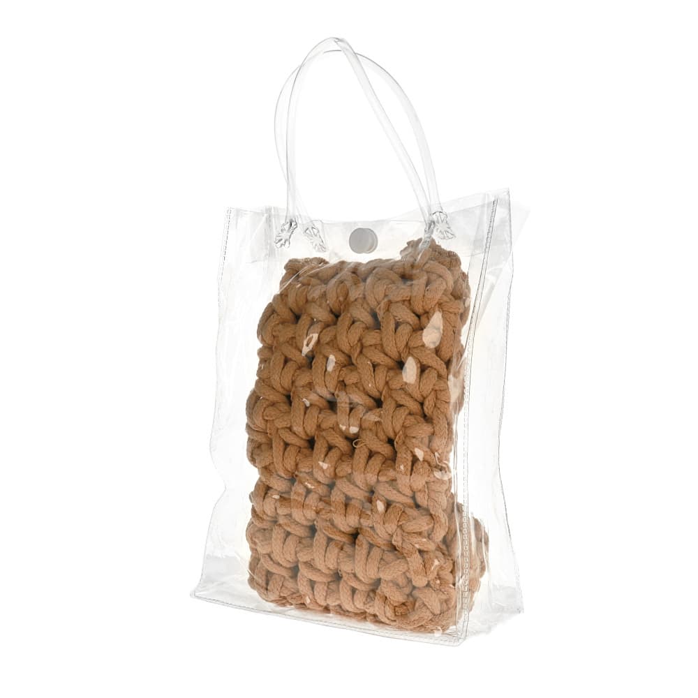 Kabelka na mobil Knitted beige - náhled 5