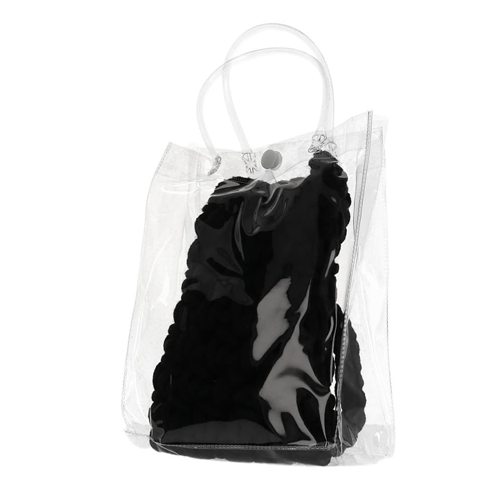 Kabelka na mobil Knitted black - náhled 5