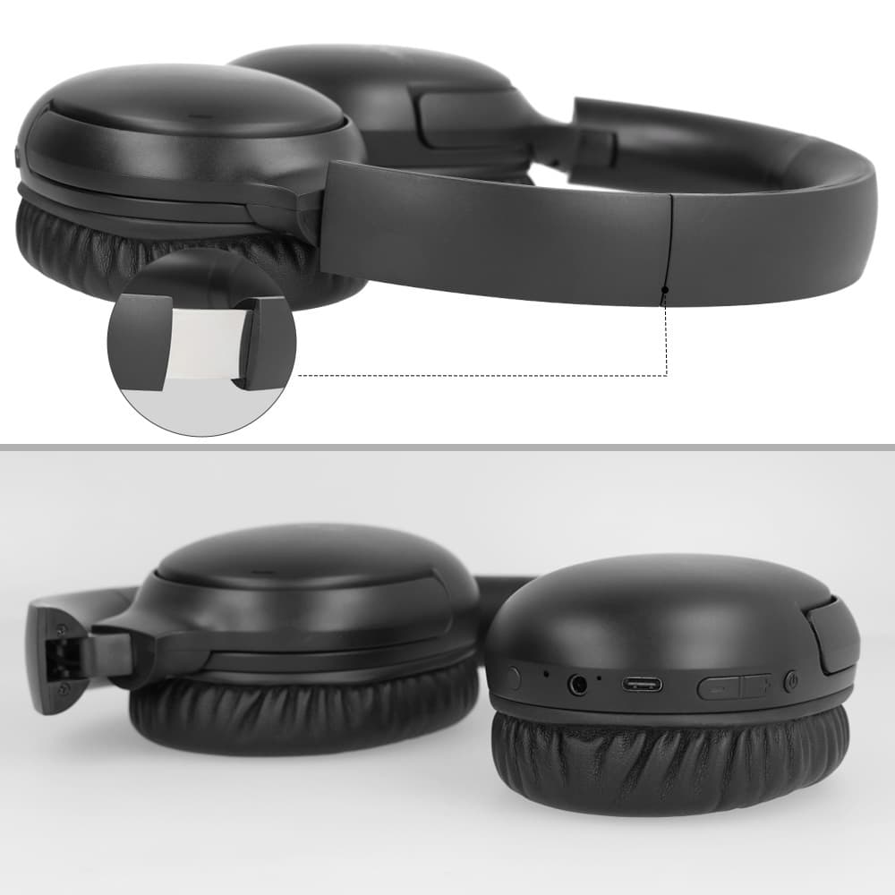 Bezdrátová sluchátka Blavec Over-ear BO-12 Bass Master ANC (BO12-B) black - náhled 5