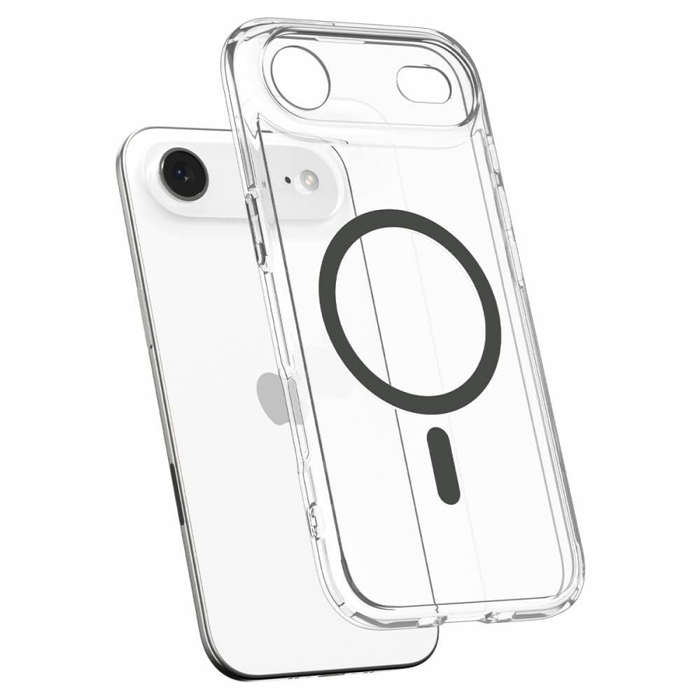 Zadní kryt SPIGEN Ultra Hybrid Mag Magsafe ACS10314 pro iPhone Air - Clear/Graphite - náhled 5