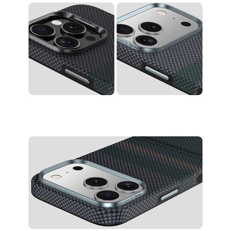 Pouzdro Benks Magnetic Armor Pro Aurora Kevlar 600D pro iPhone 17 Pro (tlačítko pro ovládání fotoaparátu) - náhled 5