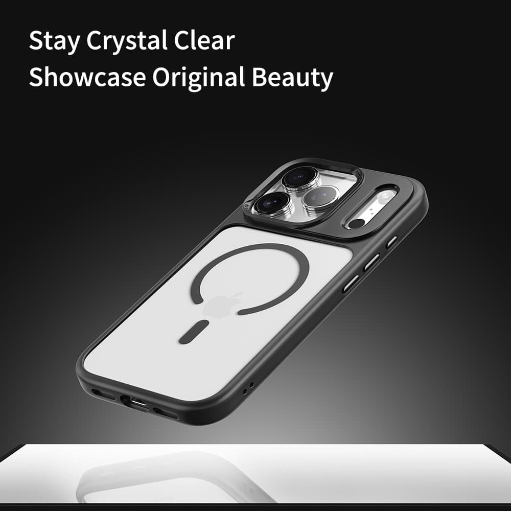 Zadní kryt Rock Guard Series Magnetic pro iPhone 17 Pro transparent-black - náhled 5