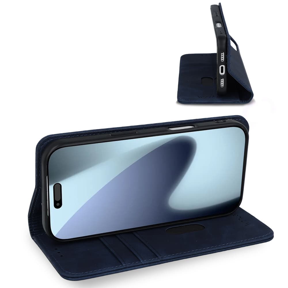 Knížkové pouzdro Wonder Smart pro iPhone 17 Pro Max deep blue - náhled 5